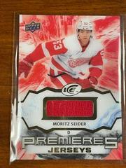 Moritz Seider [Jersey] Hockey Cards 2021 Upper Deck Ice Premieres Prices