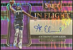 Anthony Edwards [Purple Pulsar] Basketball Cards 2021 Panini Select In Flight Signatures Prices