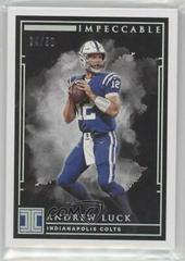 Andrew Luck [Silver] #32 Football Cards 2019 Panini Impeccable Prices