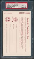 Registration Card Baseball Cards 1980 Perez Steele HOF Postcard Prices