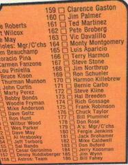 Checklist 133-264 Baseball Cards 1973 O Pee Chee Prices
