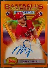 Mike Yastrzemski [Orange Refractor] #MY Baseball Cards 2020 Topps Finest Flashbacks Autographs Prices