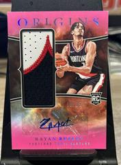 Rayan Rupert [Pink] #24 Basketball Cards 2023 Panini Origins Rookie Jersey Autograph Prices