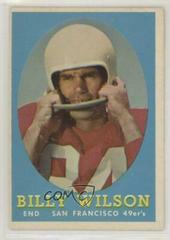 Billy Wilson #95 Football Cards 1958 Topps Prices