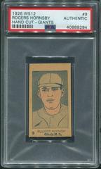 Rogers Hornsby [Giants] #9 Baseball Cards 1926 W512 Hand Cut Prices