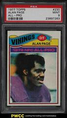 Alan Page [All Pro] Football Cards 1977 Topps Prices