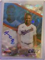Armando Cruz [Atomic Refractor] Baseball Cards 2021 Bowman’s Best of 2021 Autographs Prices