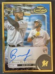 Bryan De La Cruz [Blue] #FA-BDC Baseball Cards 2022 Topps Gold Label Framed Autographs Prices