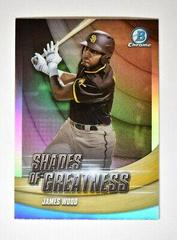 James Wood #SG-17 Baseball Cards 2022 Bowman Chrome Shades of Greatness Prices