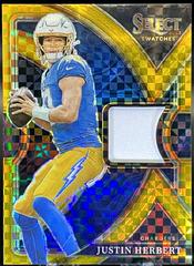 Justin Herbert [Gold] #SS-3 Football Cards 2022 Panini Select Swatches Prizm Prices