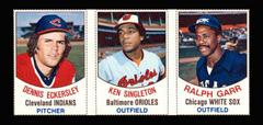 Eckersley, Singleton, Garr [Hand Cut Panel] Baseball Cards 1977 Hostess Prices