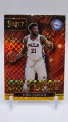Joel Embiid [Gold Prizm] #5 Basketball Cards 2021 Panini Select En Fuego Prices