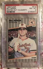Bill Ripken [Whited Out Vulgarity] #616 Baseball Cards 1989 Fleer Prices