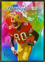 Jerry Rice [Spectrum Blue] Football Cards 1999 Playoff Prestige Ssd Prices