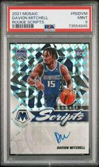 Davion Mitchell #RS-DVM Basketball Cards 2021 Panini Mosaic Rookie Scripts Autographs Prices