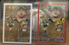 Aaron Rodgers [Red] #KC-7 Football Cards 2022 Panini Illusions King Of Prices