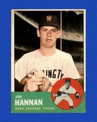 Jim Hannan #121 Baseball Cards 1963 Topps Prices