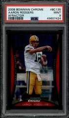 Aaron Rodgers [Xfractor] #BC135 Football Cards 2008 Bowman Chrome Prices
