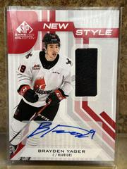 Brayden Yager [Gold Autograph Patch] Hockey Cards 2021 SP Game Used CHL New Style Prices