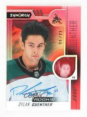 Dylan Guenther [Red Autograph] #RP-DG Hockey Cards 2022 Upper Deck Synergy Rookie Portraits Prices