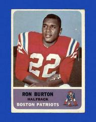 Ron Burton #2 Football Cards 1962 Fleer Prices