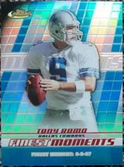 Tony Romo [Blue Refractor] #FM-TR Football Cards 2008 Topps Finest Moments Prices