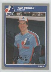 Tim Burke #U-14 Baseball Cards 1985 Fleer Update Prices