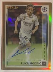 Luka Modric [Gold] Soccer Cards 2022 Topps Merlin Chrome UEFA Club Competitions Autographs Prices