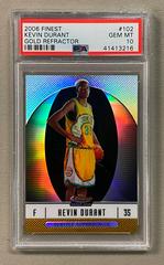 Kevin Durant [Gold Refractor] Basketball Cards 2007 Finest Prices