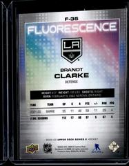 Brandt Clarke [Magenta] Hockey Cards 2022 Upper Deck Fluorescence Prices