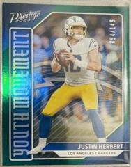 Justin Herbert [Green] #YM-4 Football Cards 2023 Panini Prestige Youth Movement Prices
