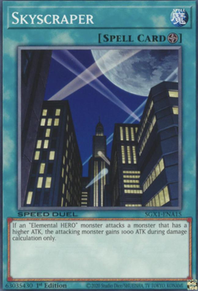 Skyscraper SGX1-ENA15 YuGiOh Speed Duel GX: Duel Academy Box