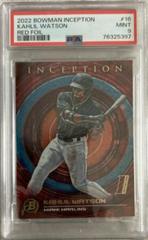 Kahlil Watson [Red] #16 Baseball Cards 2022 Bowman Inception Prices