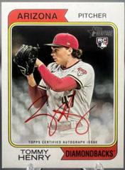 Tommy Henry [Special Edition Red Ink] #ROA-THY Baseball Cards 2023 Topps Heritage Real One Autographs High Number Prices