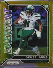 Denzel Mims [Gold] Football Cards 2020 Panini Prizm Emergent Prices