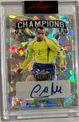 Cafu [Silver Crystal] Soccer Cards 2022 Leaf Metal Champions Autographs Prices
