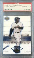 Barry Bonds #7 Baseball Cards 2002 Upper Deck Honor Roll Prices