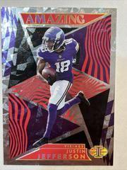 Justin Jefferson [Red] #A-12 Football Cards 2022 Panini Illusions Amazing Prices