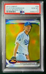 Clayton Kershaw [Gold Refractor] Baseball Cards 2012 Finest Prices