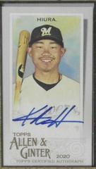 Keston Hiura [Red Ink] #MA-KH Baseball Cards 2020 Topps Allen & Ginter Mini Autographs Prices