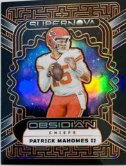 Patrick Mahomes II [Orange Electric Etch] #10 Football Cards 2023 Panini Obsidian Supernova Prices