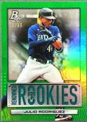 Julio Rodriguez [Green] Baseball Cards 2022 Bowman Platinum Renowned Rookies Prices