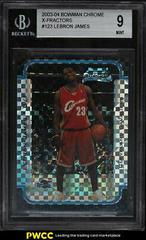 LeBron James [Chrome Xfractor] Basketball Cards 2003 Bowman Prices