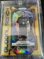 Luka Modric [Gold] #19 Soccer Cards 2022 Panini Prizm World Cup Global Reach Prices