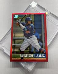Francisco Alvarez [Chrome Prospect Red] #143 Baseball Cards 2021 Bowman Heritage Prices