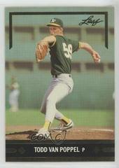 Todd Van Poppel Baseball Cards 1991 Leaf Gold Rookies Prices