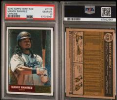 Manny Ramirez [Chrome] #C126 Baseball Cards 2010 Topps Heritage Chrome Prices