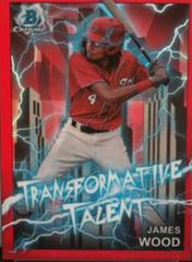 James Wood [Red] #TT-15 Baseball Cards 2023 Bowman Draft Transformative Talent Prices