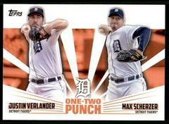 Justin Verlander, Max Scherzer Baseball Cards 2023 Topps One Two Punch Prices