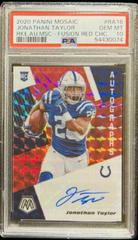 Jonathan Taylor [Choice Fusion Red] Football Cards 2020 Panini Mosaic Rookie Autographs Prices